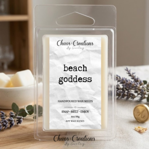 4oz soy wax melt clamshell – 8 cube – Beach Goddess scent