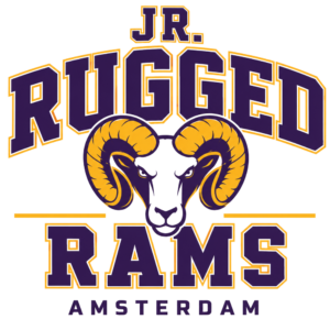 JR Rugged Rams youth football team logo in Amsterdam, New York