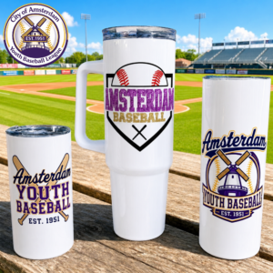 Amsterdam Youth Baseball Custom Tumblers - FREE Customization!