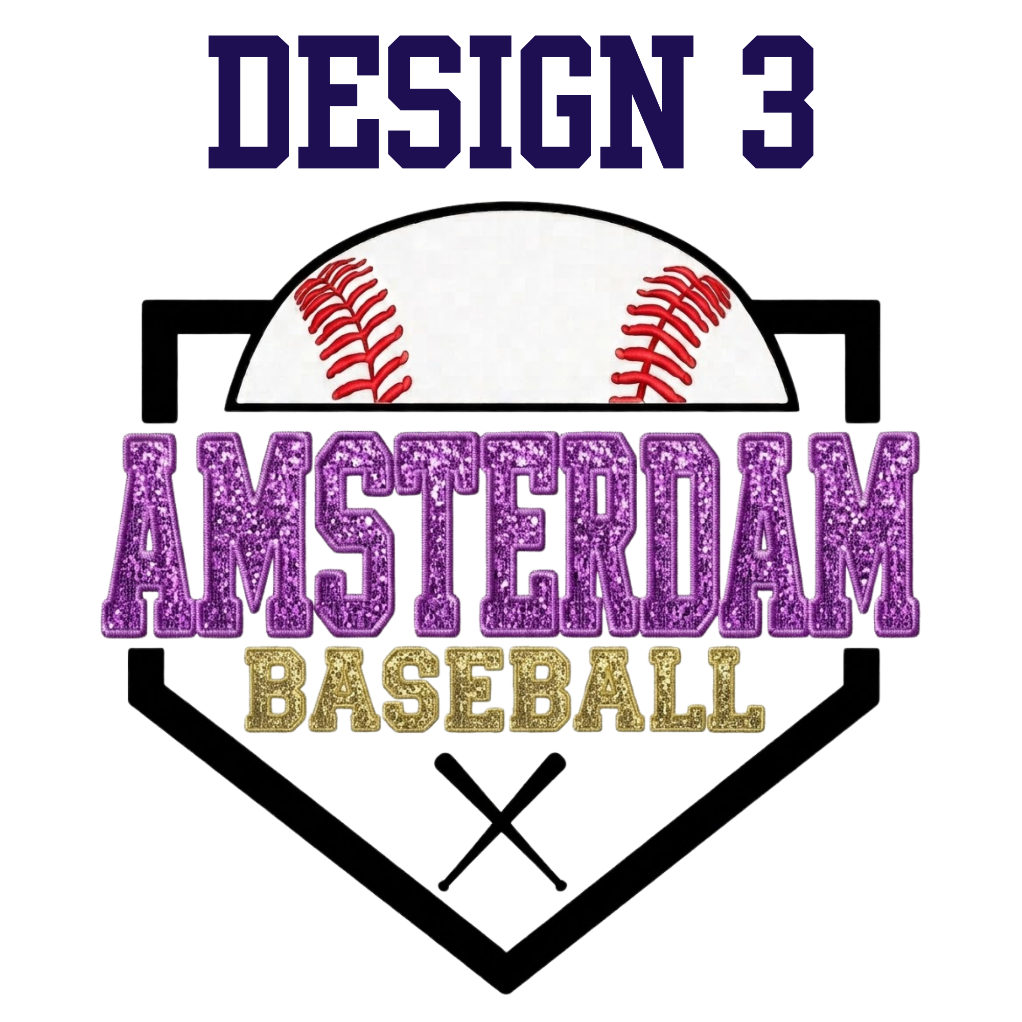 Personalized Amsterdam Youth Baseball tumblers in 12oz, 20oz and 40oz sizes with AYB logos and custom names